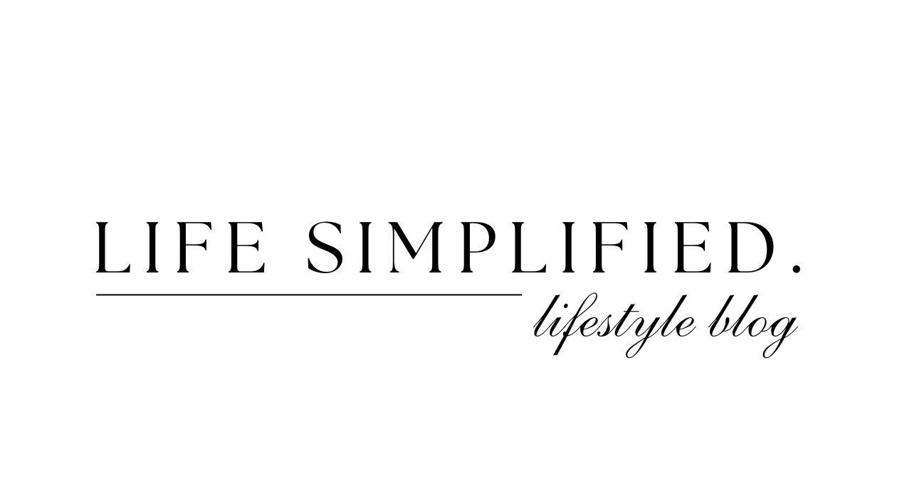 Logo for 'Life Simplified' lifestyle blog featuring amazon finds for modern and minimalist decor